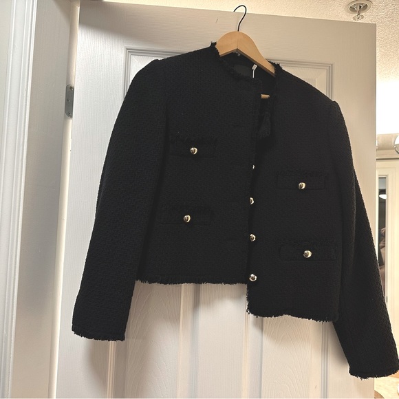 Mango pocket tweed jacket - Picture 2 of 5